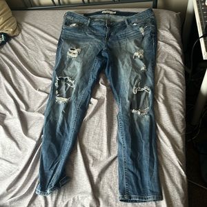Torrid distressed boyfriend jeans